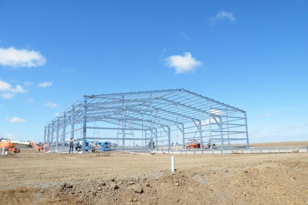 Large industrial shed project by Upright Engineering